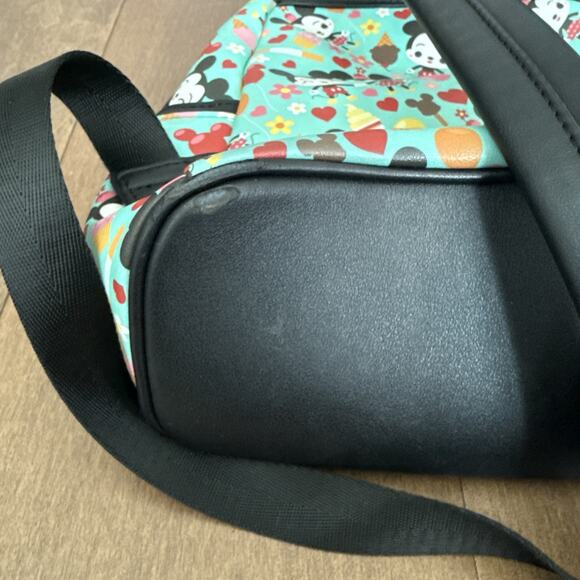 2020 Mickey & Minnie Mouse Disney Parks Food Snacks Loungefly Mini Backpack - Picture 4 of 5